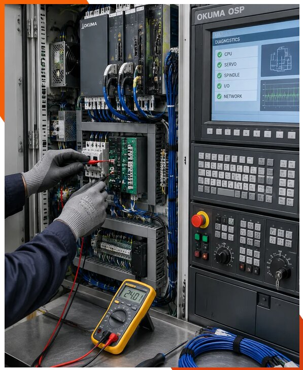 Ремонт систем ЧПУ Okuma OSP в Ельце